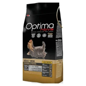 غذای خشک سگ بالغ نژاد کوچک اپتیما نوا مرغ و سیبزمینی بدون غلات ۸ کیلوگرمی (Optimanova Adult Mini)